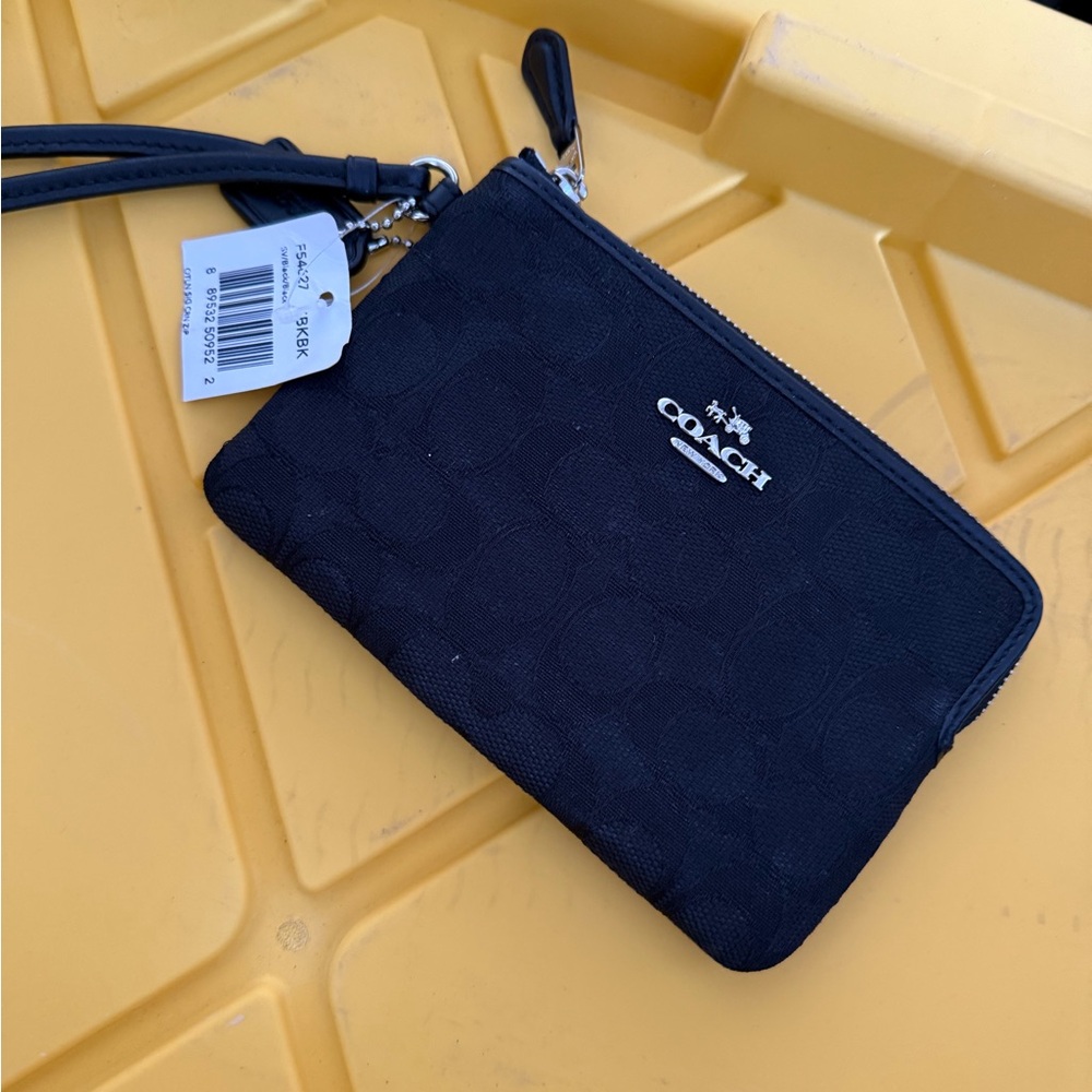 Coach Monogram Mini Wristlet
